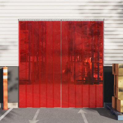 B&Q -  Door Curtain Red 200 mmx1.6 mm 25 M Pvc