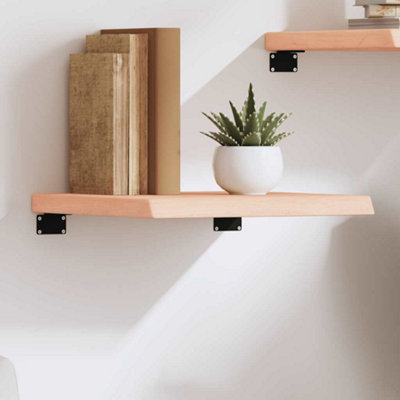Vidaxl Wall Shelf 40X40X(2-4) Cm Untreated Solid Wood Oak from B&Q