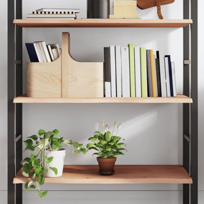 B&Q -  Wall Shelf 100X40X2 Cm Untreated Solid Wood Oak