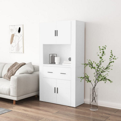 VIDAXL Engineered Wood Highboard - White - Image 3
