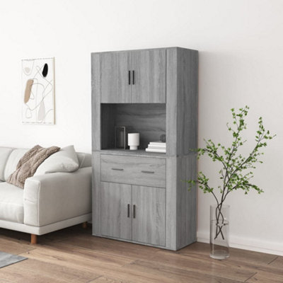 Vidaxl Highboard Grey Sonoma Engineered Wood from B&Q