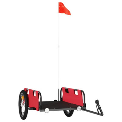 Vidaxl Bike Trailer Red Oxford Fabric And Iron from B&Q