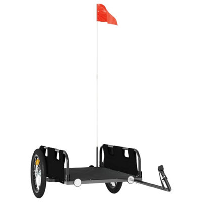 Vidaxl Bike Trailer Black Oxford Fabric And Iron from B&Q