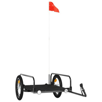 Vidaxl Bike Trailer Black 126X63X34 Cm Iron from B&Q