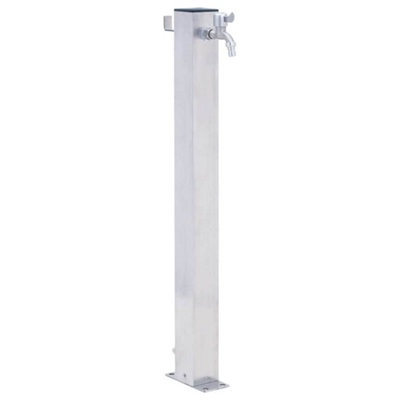Vidaxl Garden Water Column 40 Cm Stainless Steel Square
