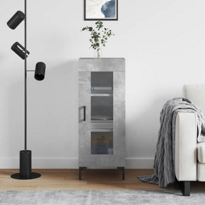 Vidaxl Sideboard Concrete 34.5X34x90 Cm Engineered Wood Grey