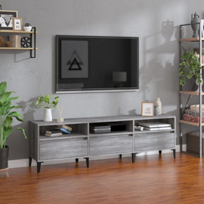 Vidaxl Grey Tv Cabinet Sonoma 150X30x44.5 Cm Engineered Wood