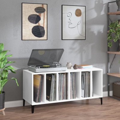 B&Q -  Record Cabinet White 100X38X48 Cm Engineered Wood
