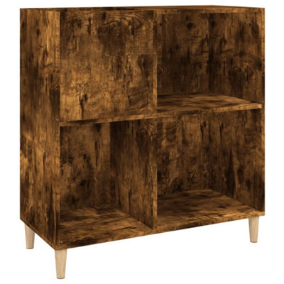 Vidaxl Record Cabinet Smoked Oak 84.5X38X89 Cm Engineered Wood from B&Q