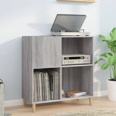 Vidaxl Record Cabinet Sonoma 84.5X38x89 Cm Engineered Wood Grey