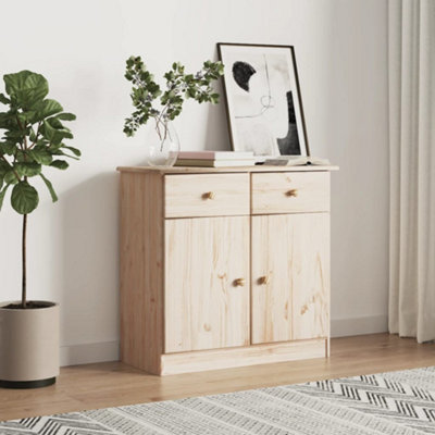 B&Q -  Sideboard Alta 77X35X73 Cm Solid Wood Pine