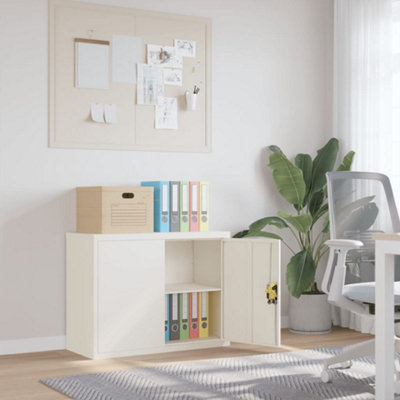 Vidaxl File Cabinet White 90X40X70 Cm Steel from B&Q