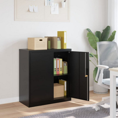 Vidaxl File Cabinet Black 79X40X90 Cm Steel from B&Q