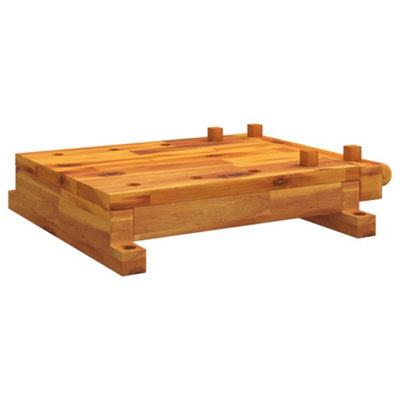 B&Q -  Workbench Tabletop With Vice 52X44X9.5 Cm Solid Wood Acacia
