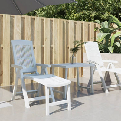 B&Q -  Sun Lounger White Plastic