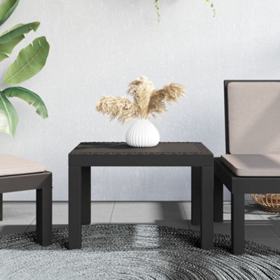 Vidaxl Garden Table Anthracite 59X47X40 Cm Pp from B&Q