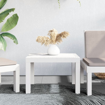 Vidaxl Garden Table White 59X47X40 Cm Pp from B&Q