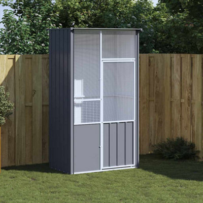 B&Q -  Bird Cage Anthracite 115X78X200 Cm Galvanised Steel
