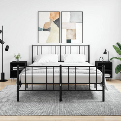 VidaXL - Bedside Cabinets - 2 pcs - Black - 40x30x50 cm - Image 3