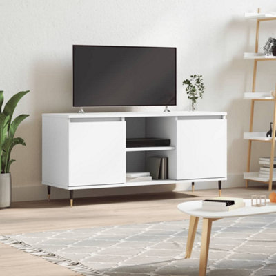 Vidaxl Tv Cabinet White 104X35X50 Cm Engineered Wood from B&Q