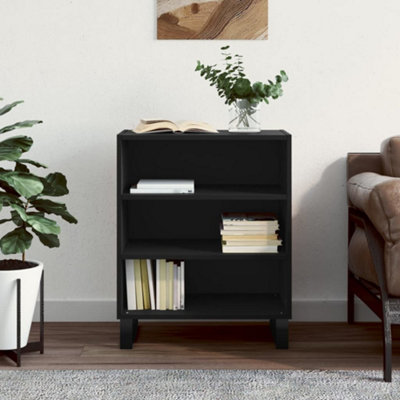 Vidaxl Black Sideboard 57X35x70 Cm Engineered Wood