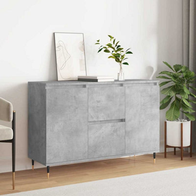 VidaXL Sideboard - Concrete Grey - 104x35x70 cm - Engineered Wood - Image 4