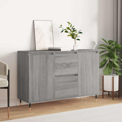 Vidaxl Grey Sideboard Sonoma 104X35x70 Cm Engineered Wood