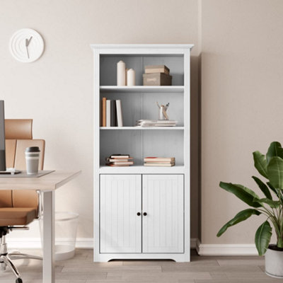 Vidaxl Bookcase Bodo White 80X40X172 Cm Solid Wood Pine Bookcases