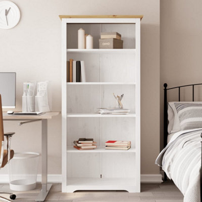 Vidaxl Bookcase Bodo 80X38x180 Cm Solid Wood Pine 5-Tier Brown