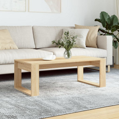 B&Q -  Coffee Table Sonoma Oak 102X50X35 Cm Engineered Wood