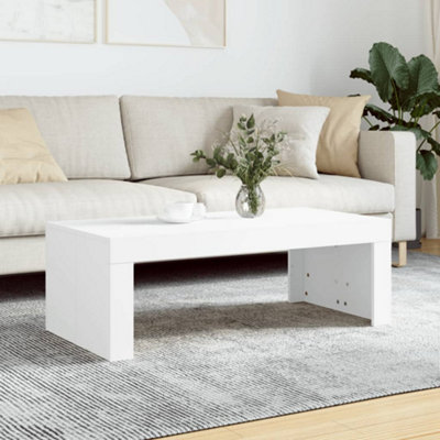Vidaxl Coffee Table White 102X50X36 Cm Engineered Wood from B&Q