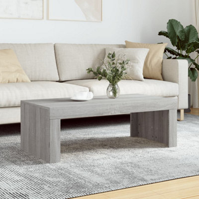 B&Q -  Coffee Table Grey Sonoma 102X50X36 Cm Engineered Wood