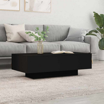 Vidaxl Coffee Table 100X49.5x31 Cm Engineered Wood Black