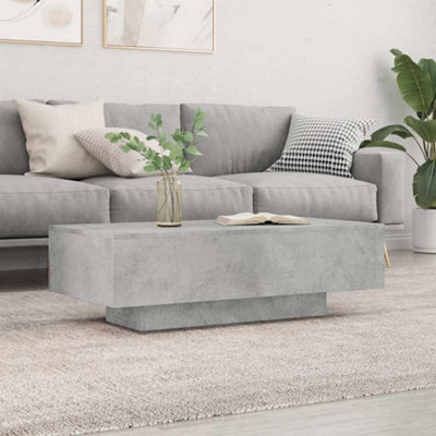 Vidaxl Coffee Table Concrete Grey 100X49.5X31 Cm Engineered Wood