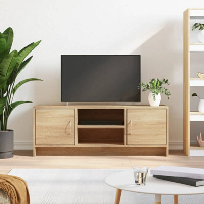 B&Q -  Tv Cabinet Sonoma Oak 102X30X37.5 Cm Engineered Wood