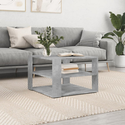 Vidaxl Coffee Table Concrete Grey 59.5X59.5X40 Cm Engineered Wood from B&Q