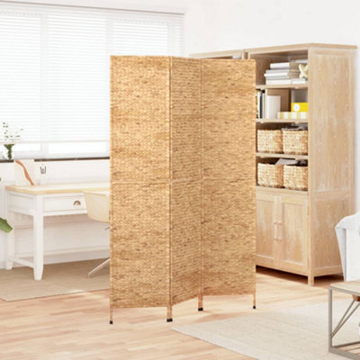 Vidaxl Room Divider 3-Panel 122X180 Cm Water Hyacinth from B&Q