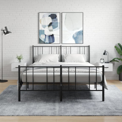 vidaXL Bedside Cabinets High Gloss White 2 Pcs - 35x35x20 cm - Engineered Wood - Image 3