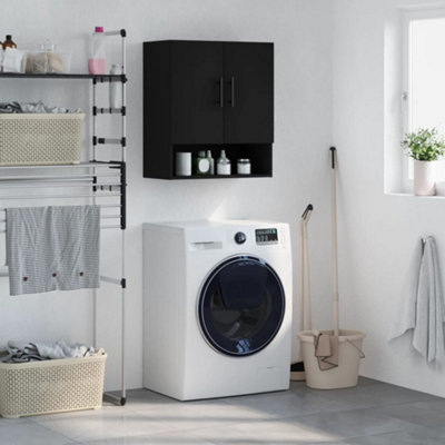 Vidaxl Wall Cabinet 60X31x70 Cm Engineered Wood Black