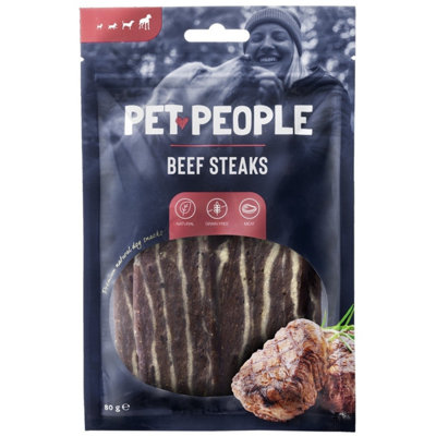 Unknown Pet People Beef Steaks 80G X 12 from B&Q