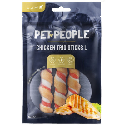 Unknown Pet People Chicken Trio Sticks L 90G X 9 from B&Q