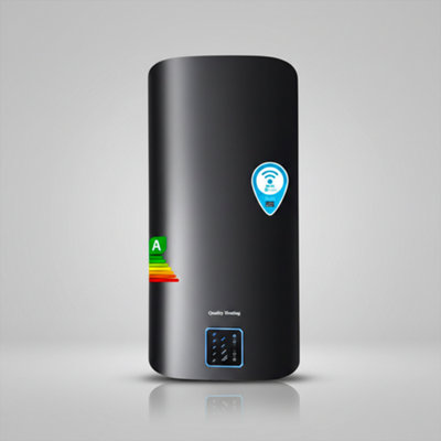 Quality Heating 80 Litre Qh Flat A-Rated Electric Storage Water Heater Wifi Stainless Steel Tank