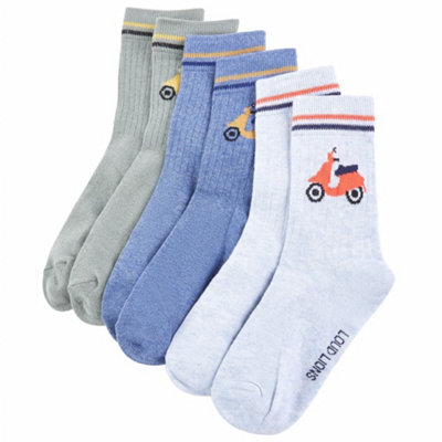 Walplus Children Socks 5 Pairs Eu Size 26-29 Comfortable Everyday Socks