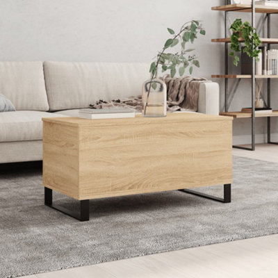 Walplus Coffee Table Sonoma Oak 90X44.5X45 Cm Engineered Wood