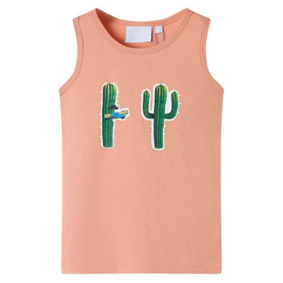 Vidaxl Kids' Tank Top Light Orange 128 from B&Q