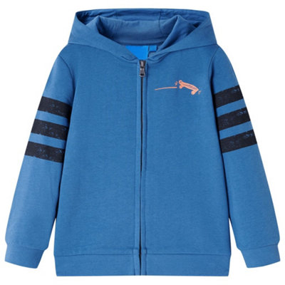 Vidaxl Kids' Hooded Sweatshirt Blue 128