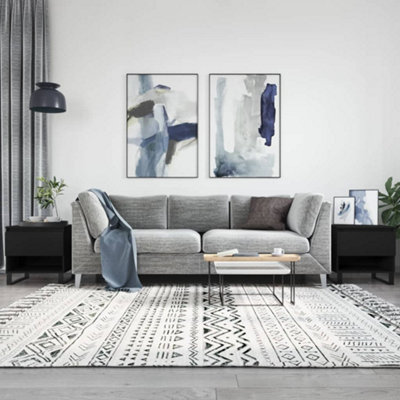 VIDAXL - Coffee Tables - 2 Piece Set - Black - 50x46x50 cm - Image 3