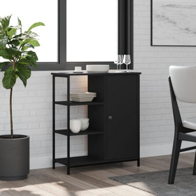 vidaXL - Sideboard - 3 Shelf - Black - Image 4
