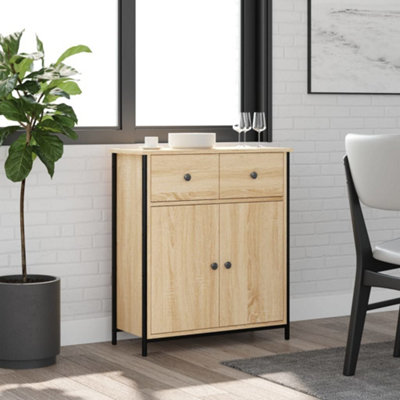 B&Q -  Sideboard Sonoma Oak 70X30X80 Cm Engineered Wood