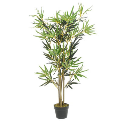 B&Q -  Artificial Bamboo Tree 552 Leaves 120 Cm Green